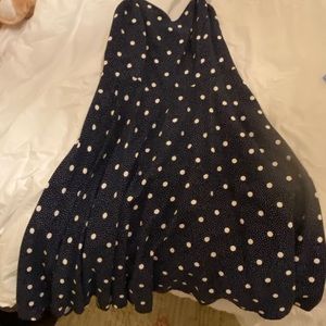 Blue polka dot dress